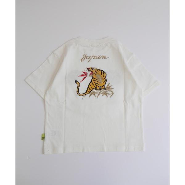 tシャツ トラ刺繍半袖Tシャツ メンズ