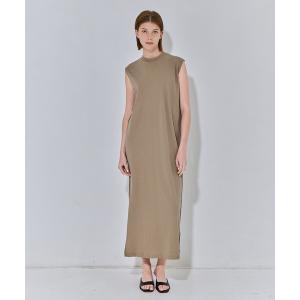 ワンピース 「ATON/エイトン」FRESCA NUBUCK TANK TOP DRESS/ヌバックタンクトップドレス/ノースリーブワンピース
