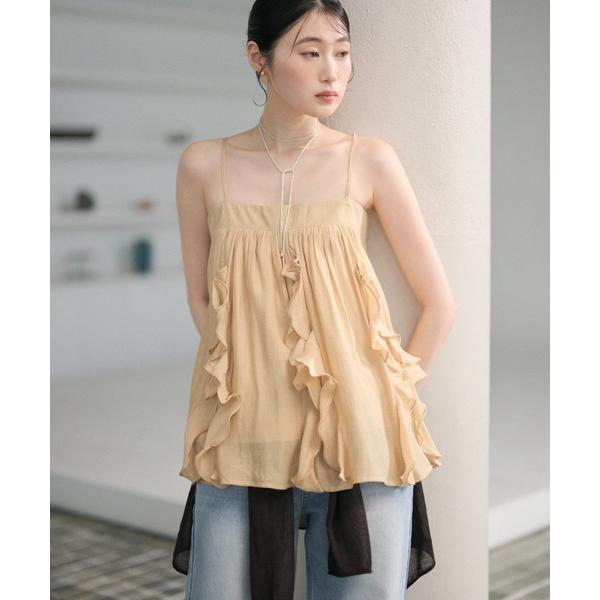 キャミソール ruffle design camisole /ラッフルデザインキャミソール