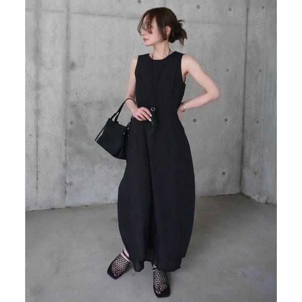 ワンピース cotton flare sleeveless dress /コットンフレアノースリーブ...