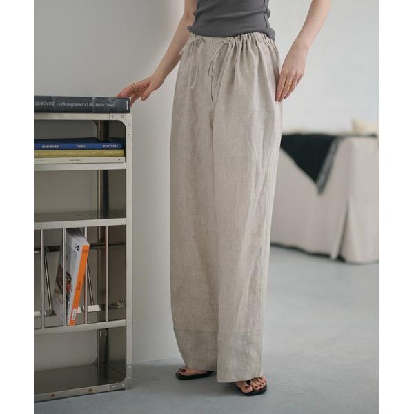 ワイドパンツ パンツ linen relax pants /リネンリラックスパンツ レディース