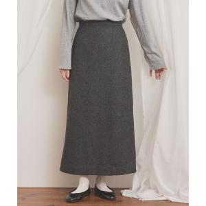 ロング スカート WOOL TWEED skirt