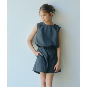 uvカット ワンピース 「スタメンシリーズ」タッサー リボン デザイン セット アップ / キッズ 100cm-160cm キッズ 子供服 女の子