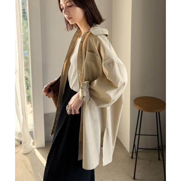 「Java」 長袖シャツ LARGE ベージュ レディース