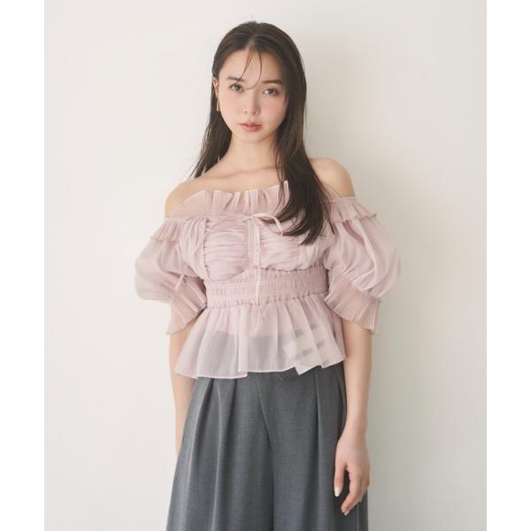 「SNIDEL」 ノースリーブブラウス ONE SIZE ピンク レディース