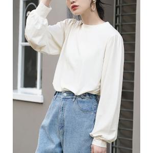 「MIMIMEMETE」 長袖カットソー フリー オフホワイト レディース