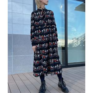 「rovtski」 「chouchou」長袖ワンピース FREE ブラック レディース