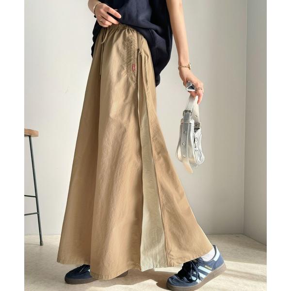 「Java」 フレアスカート LARGE ベージュ レディース