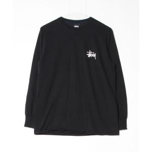 「STUSSY」 ワンポイント長袖Tシャツ S ブラック メンズ
