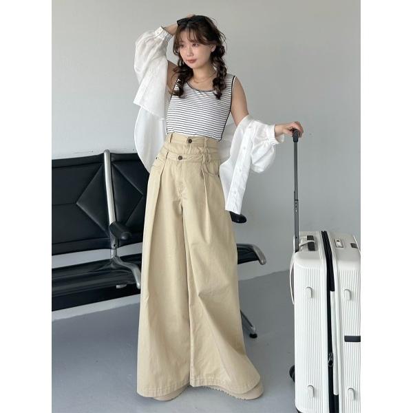 「SNIDEL」 デニムパンツ 1 ベージュ レディース