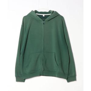 「GLOBAL WORK Smile Seed Store」 ジップアップパーカー MEDIUM セージグリーン メンズ