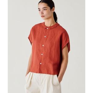 リネンシャツ ブラウス シャツ ORCIVAL | リネン スリーブレスシャツ WOMEN レディース