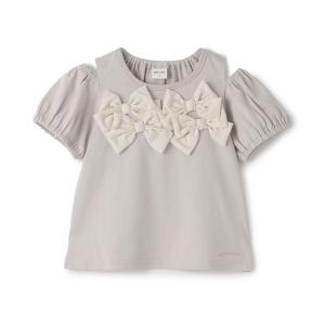 tシャツ リボンオフショルTシャツ キッズ 子供...の商品画像