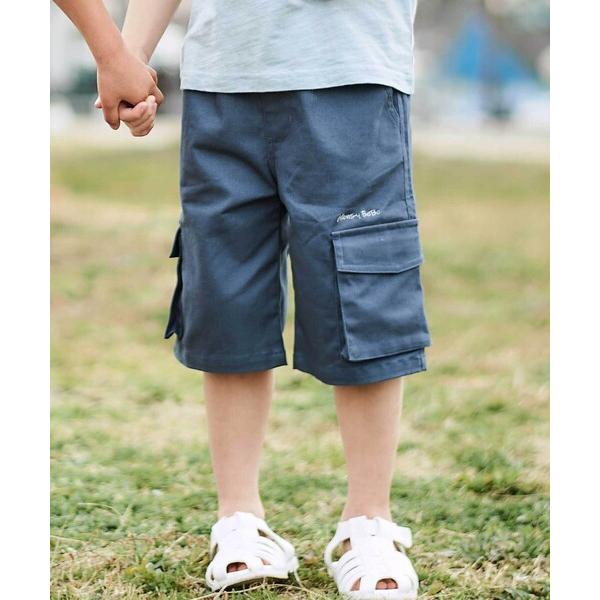 ハーフパンツ パンツ 短パン ストレッチツイルカーゴハーフパンツ キッズ 子供服 男の子