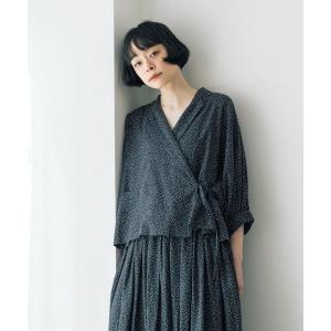 ジャケット テーラードジャケット 「natural by clip」リネンレーヨンドット2WAYジャケット レディース