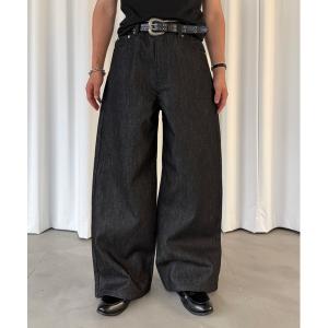 ワイドパンツ ジーンズ WIDE SILHOUETTE RIGID DENIM PANTS/ワイドシルエットリジットデニムパンツ メンズ レディース