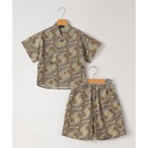 甚平 浴衣 SHIPS KIDS:100〜130cm / リバティ プリント 甚平 キッズ 子供 男の子