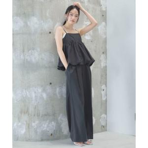 パンツドレス 「ONかわ」ラウンドビスチェ×スラックスSET