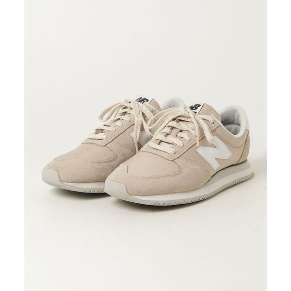 「New Balance」 ローカットスニーカー 24.0cm ベージュ レディース