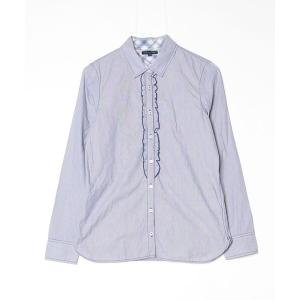 「TOMMY HILFIGER」 長袖シャツ 8 ブルー レディース