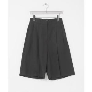 パンツ new basic　SILK LINEN HALF PANTS レディース