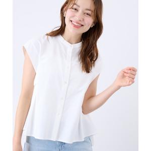 ブラウス シャツ 夏 オーバースリーブバックテールブラウス レディース