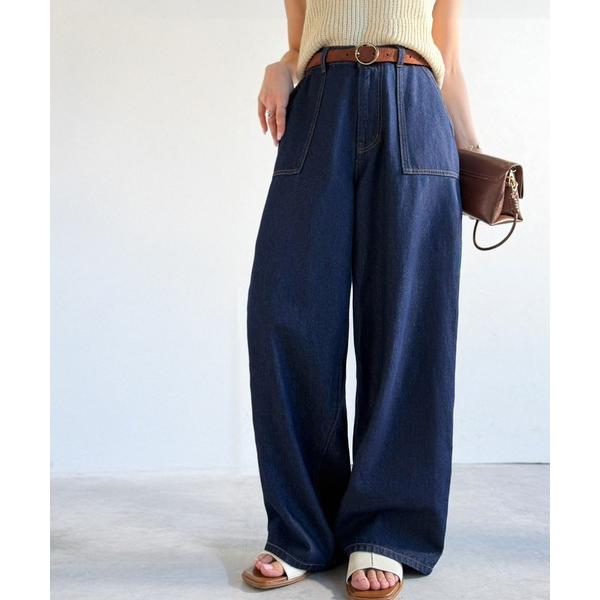 「Java」 デニムパンツ X-LARGE ワンウォッシュ レディース