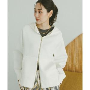 「GLOBAL WORK」 ジップアップパーカー MEDIUM アイボリー レディース