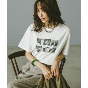 「GLOBAL WORK」 半袖Tシャツ MEDIUM ホワイト レディース