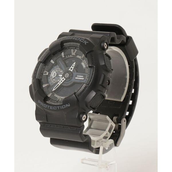 「G-SHOCK」 アナログ腕時計 FREE ブラック×ブルー メンズ