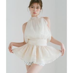 ワンピース ホルターネックリボンシフォンミニワンピース/前後2WAY｜ZOZOTOWN Yahoo!店