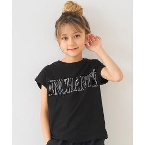 tシャツ キッズ 親子お揃いフレンチスリーブ刺繍Tシャツ キッズ 子供服 女の子
