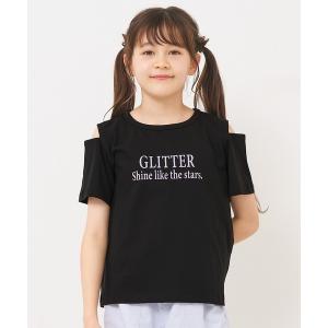 tシャツ キッズ　肩あきプリントTシャツ キッズ 子供服 女の子