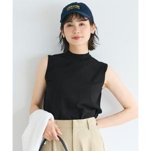 サマーニット ニット セーター サマーニットノースリーブハイネックトップス レディース