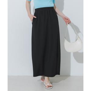スカート 夏 ＼SNSで話題！！／ライトエンボスIラインスカート