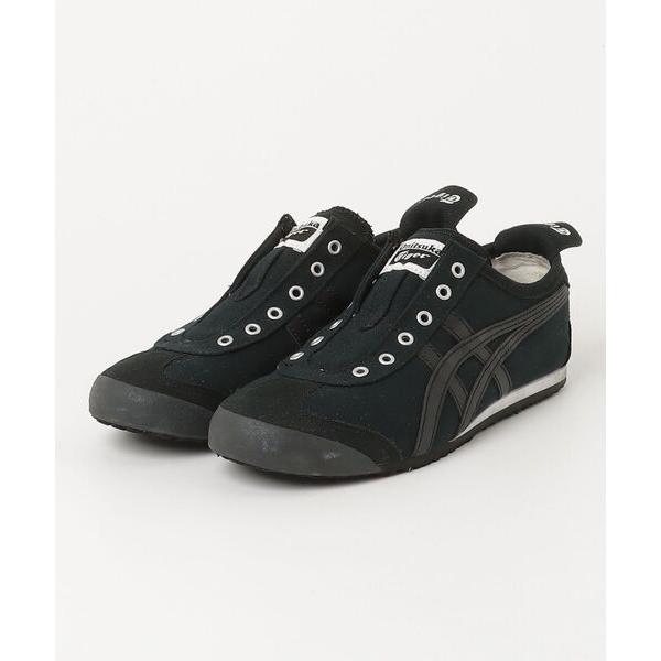 「Onitsuka Tiger」 スリッポン 24 ブラック×ブラック レディース