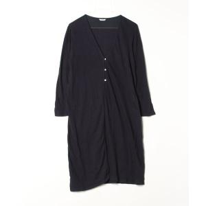 「haupia」 カーディガン 38 ネイビー レディース