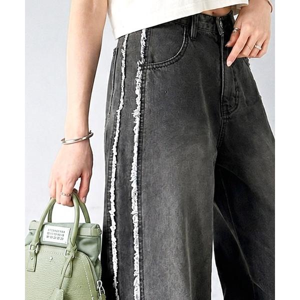 「Java」 デニムパンツ LARGE グレー レディース