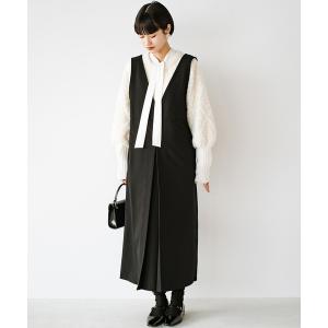 「haco!」 サロペットスカート LARGE ブラック レディース