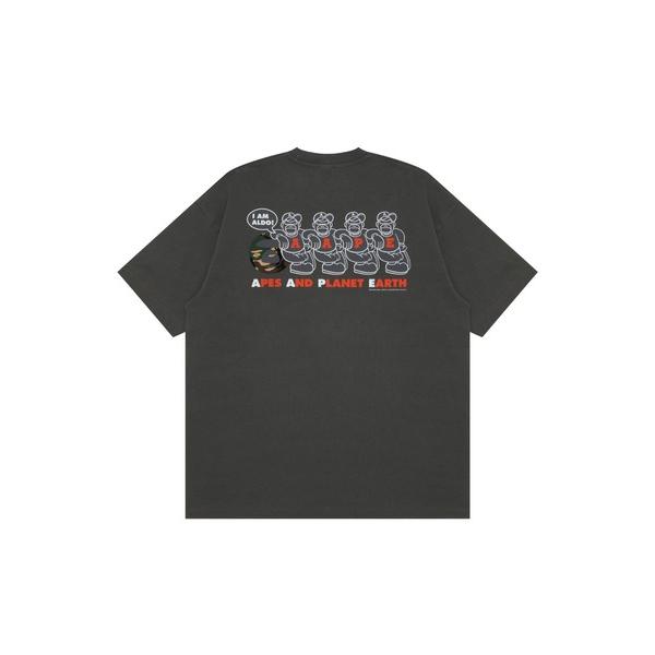 「AAPE BY A BATHING APE」 半袖Tシャツ SMALL グレー系その他2 メンズ