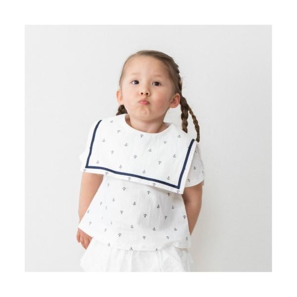 ブラウス シャツ 「5/8(金)発売」FirstCloset×mioさん 半袖ブラウス セーラー衿 ...