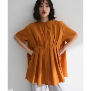 ブラウス シャツ 「WEB限定」ウエストタックシャツチュニックIII レディース