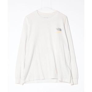 「THE NORTH FACE」 長袖Tシャツ LARGE ホワイト メンズ