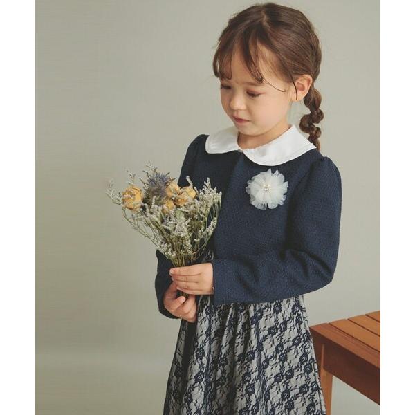「branshes」 「KIDS」スカートスーツ 130 ネイビー キッズ