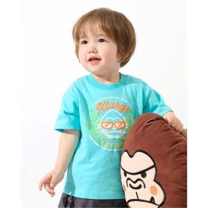 tシャツ ネオンポップファニーゴリラ 半袖Tシャツ キッズ 子供服 男の子