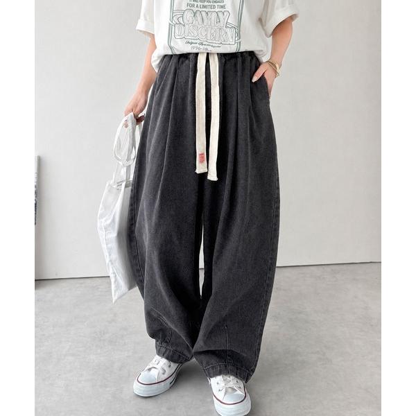 「Java」 デニムパンツ X-LARGE グレー レディース