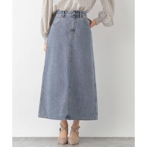 「GLOBAL WORK」 デニムスカート MEDIUM ブルー レディース