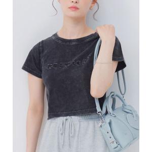 tシャツ 半袖 立体ロゴチビTシャツ レディース