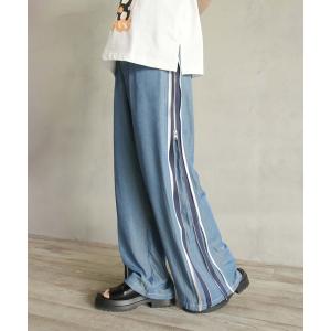 ジーンズ デニム デニムパンツ 冷感サイドジップパンツ レディース