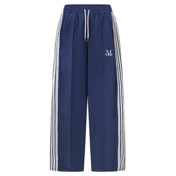 ワイドパンツ パンツ MUCENTブランド直輸入正規品/RIELA レーストラックラインバンディング...